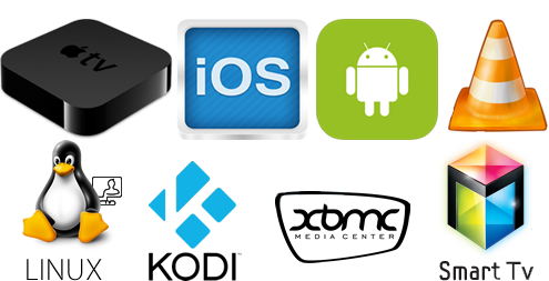 MAG, ios, VLAN, Kodi, Linux, Smart TV, Enigma, Android, Windows